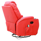 WestWood Massage Leather Sofa Bonded Recliner Chair Swivel Heat 01