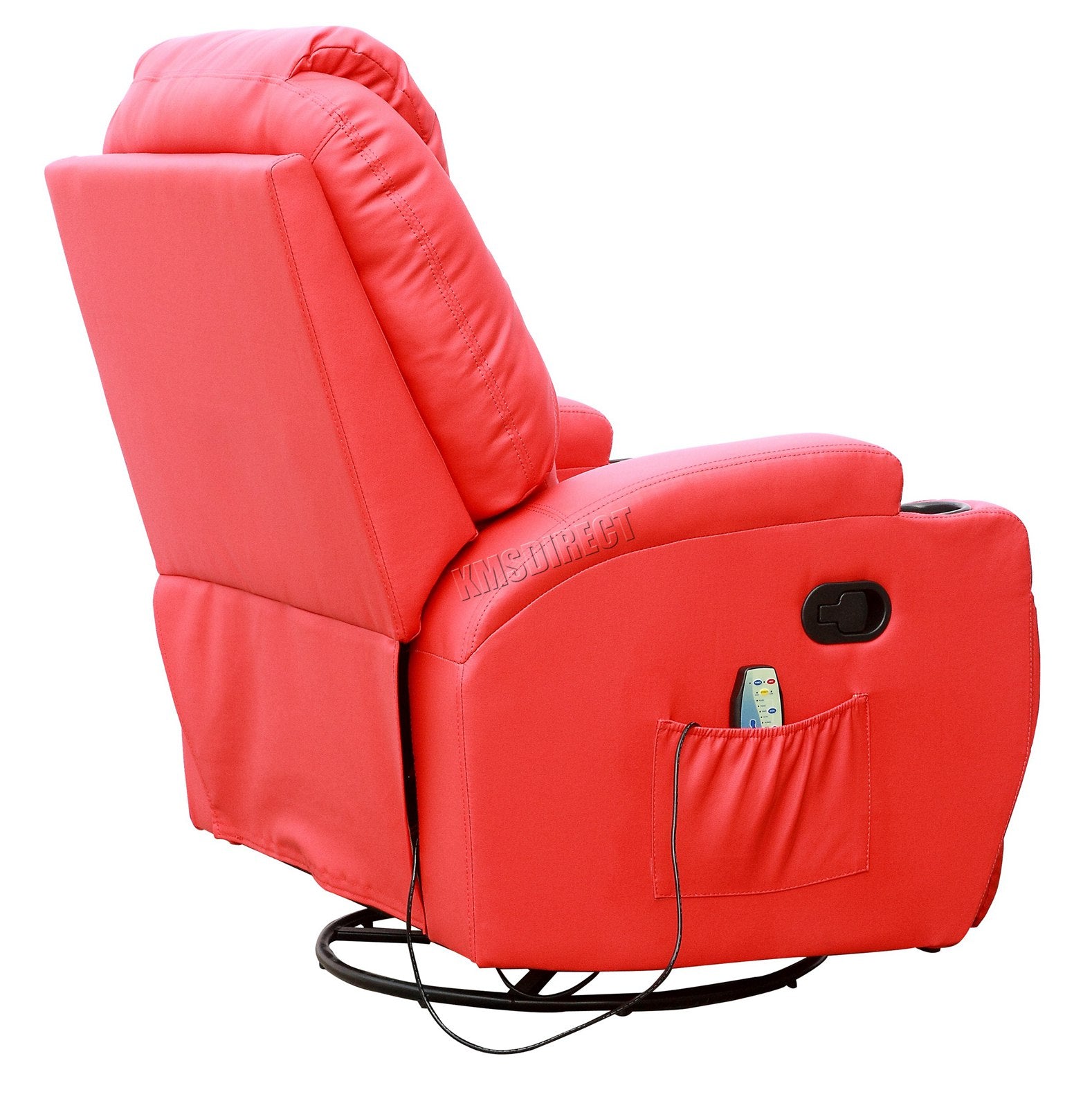 WestWood Massage Leather Sofa Bonded Recliner Chair Swivel Heat 01