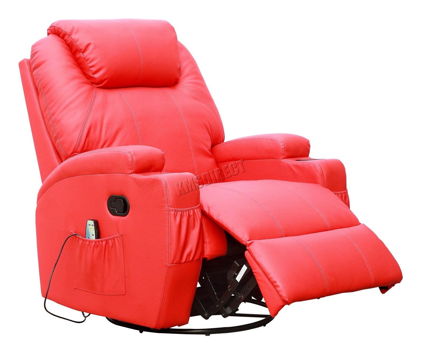WestWood Massage Leather Sofa Bonded Recliner Chair Swivel Heat 01