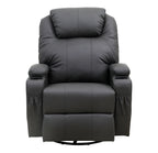 WestWood Massage Leather Sofa Bonded Recliner Chair Swivel Heat 01