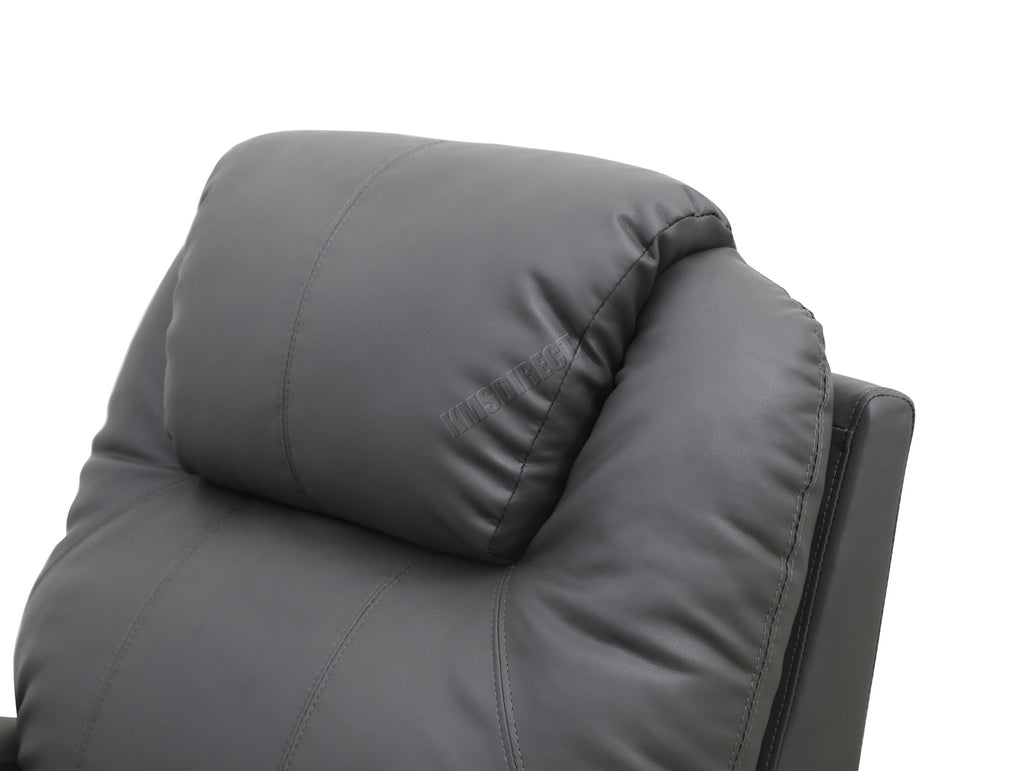WestWood Massage Leather Sofa Bonded Recliner Chair Swivel Heat 01