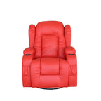 WestWood Massage Leather Sofa Bonded Recliner Chair Swivel Heat 02