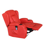 WestWood Massage Leather Sofa Bonded Recliner Chair Swivel Heat 02