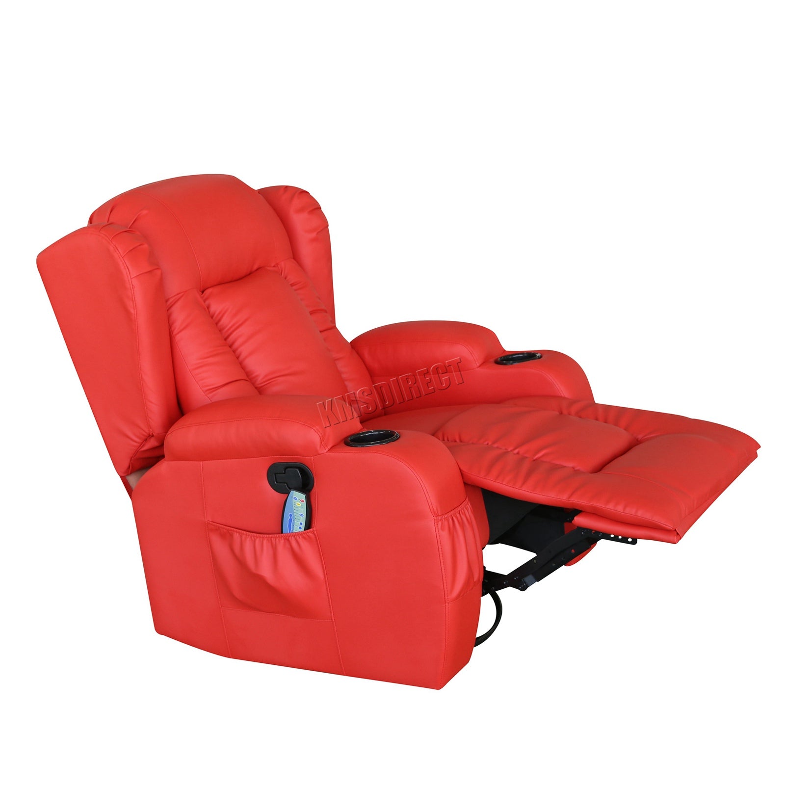 WestWood Massage Leather Sofa Bonded Recliner Chair Swivel Heat 02