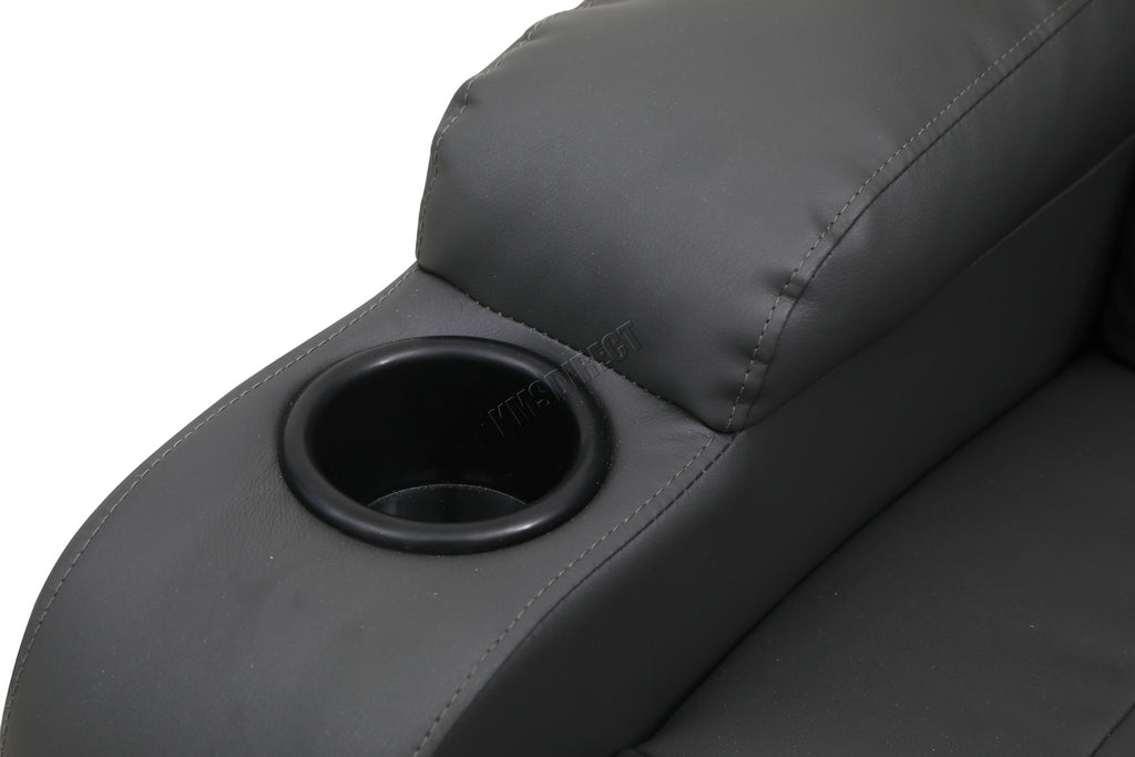 WestWood Massage Leather Sofa Bonded Recliner Chair Swivel Heat 02