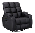 WestWood Massage Leather Sofa Cinema Recliner Chair PU Armchair Swivel MLS12