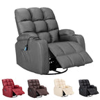 WestWood Massage Leather Sofa Cinema Recliner Chair PU Armchair Swivel MLS12