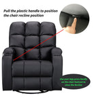 WestWood Massage Leather Sofa Cinema Recliner Chair PU Armchair Swivel MLS12
