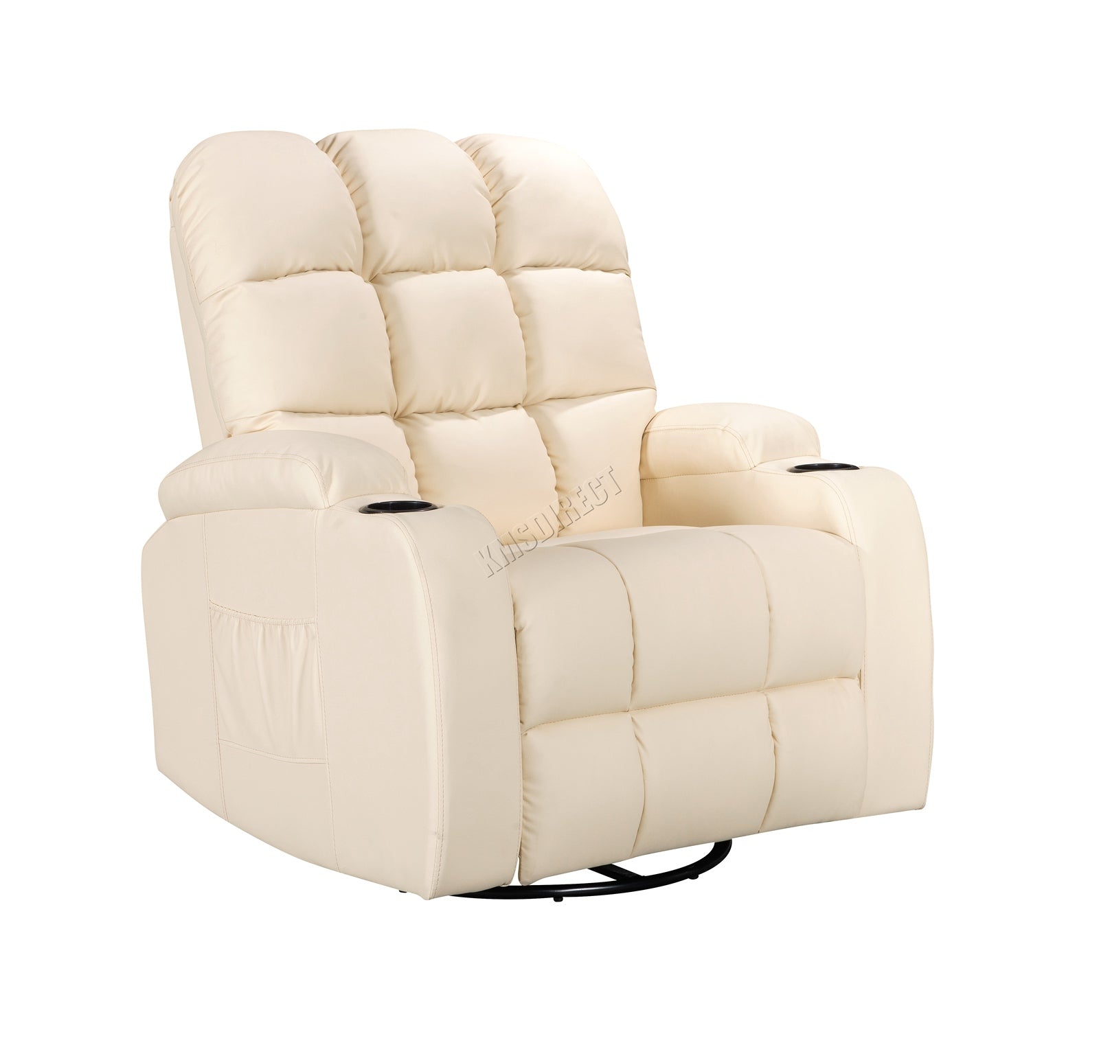WestWood Massage Leather Sofa Cinema Recliner Chair PU Armchair Swivel MLS12