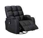WestWood Massage Leather Sofa Cinema Recliner Chair PU Armchair Swivel MLS12