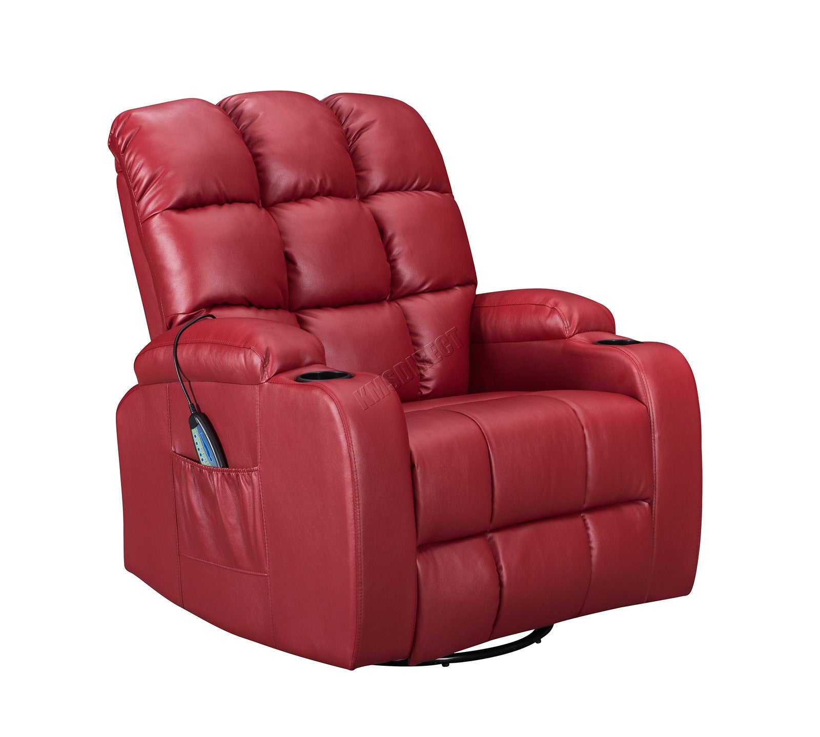 WestWood Massage Leather Sofa Cinema Recliner Chair PU Armchair Swivel MLS12