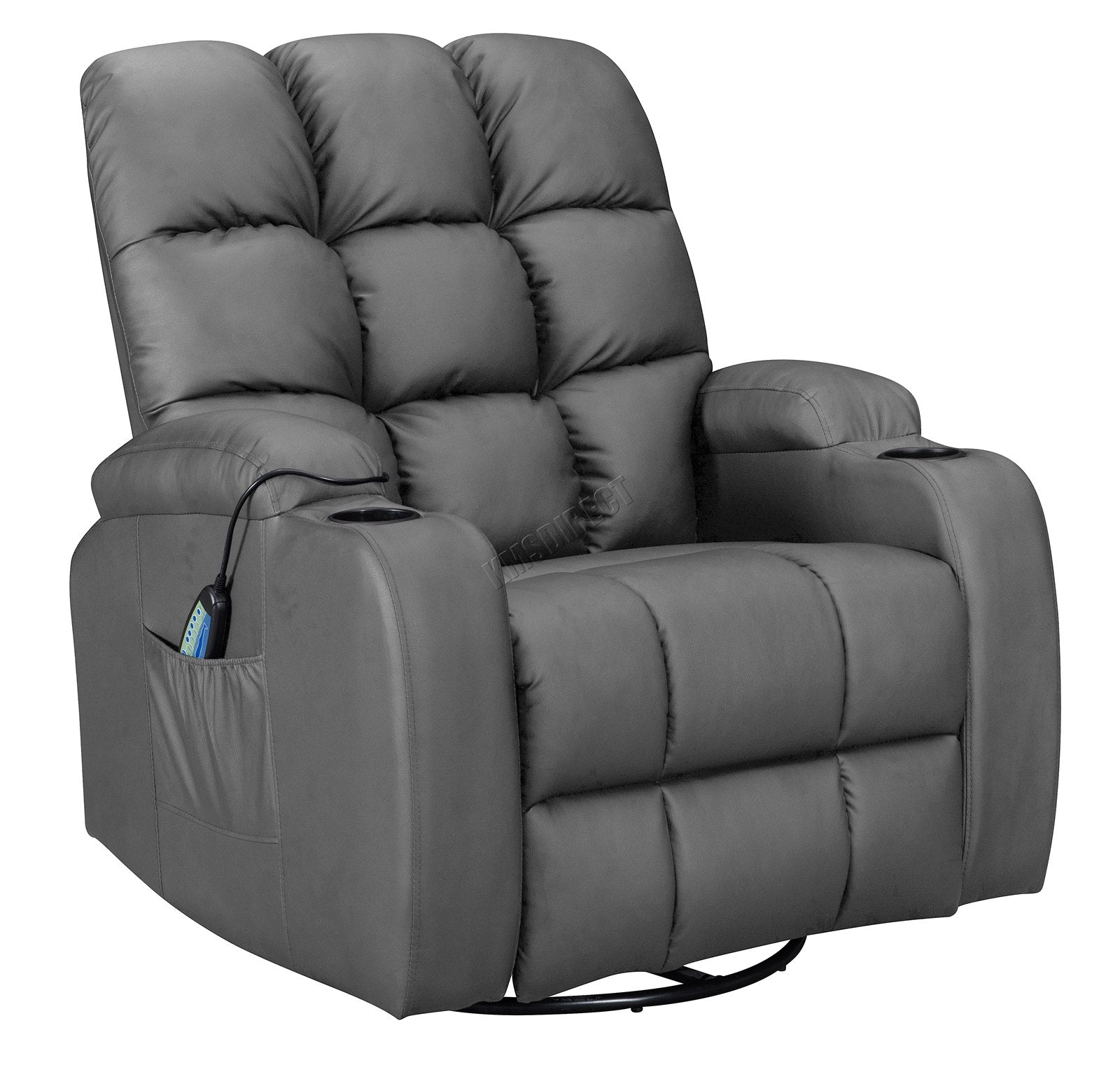 WestWood Massage Leather Sofa Cinema Recliner Chair PU Armchair Swivel MLS12
