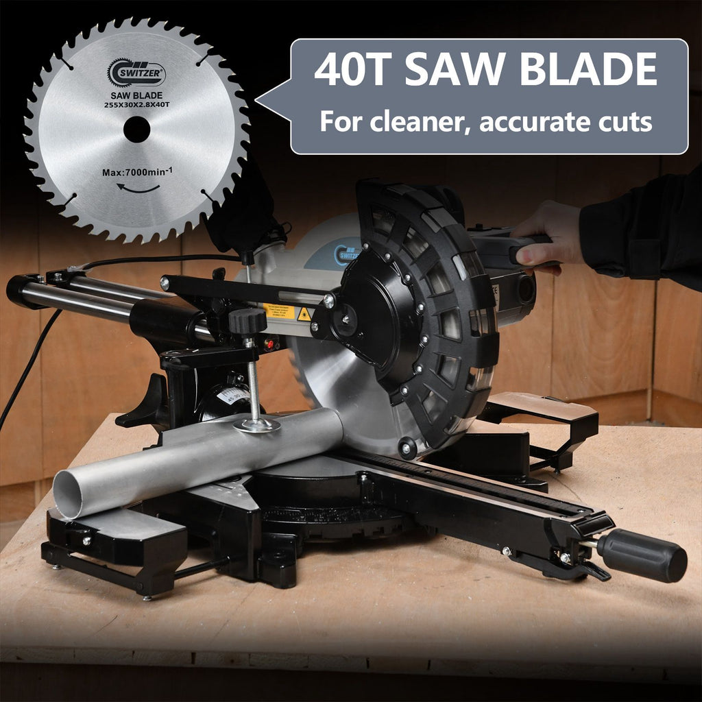 SwitZer Mitre Saw 10" 2000W Single Bevel