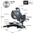 SwitZer Mitre Saw 10" 2000W Single Bevel