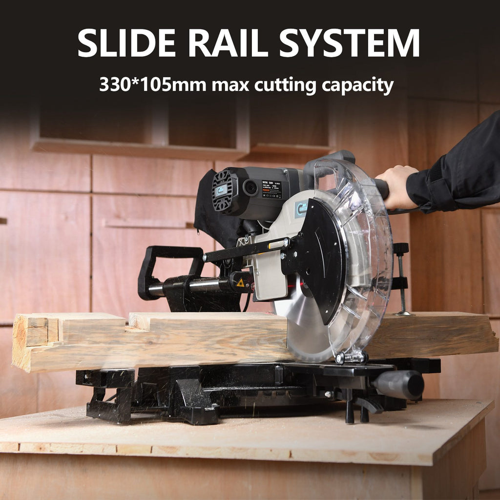 SwitZer 12" Sliding Mitre Saw 1800W Double Bevel
