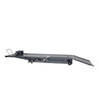 Motorcycle Lift bench with a ramp on a white background.