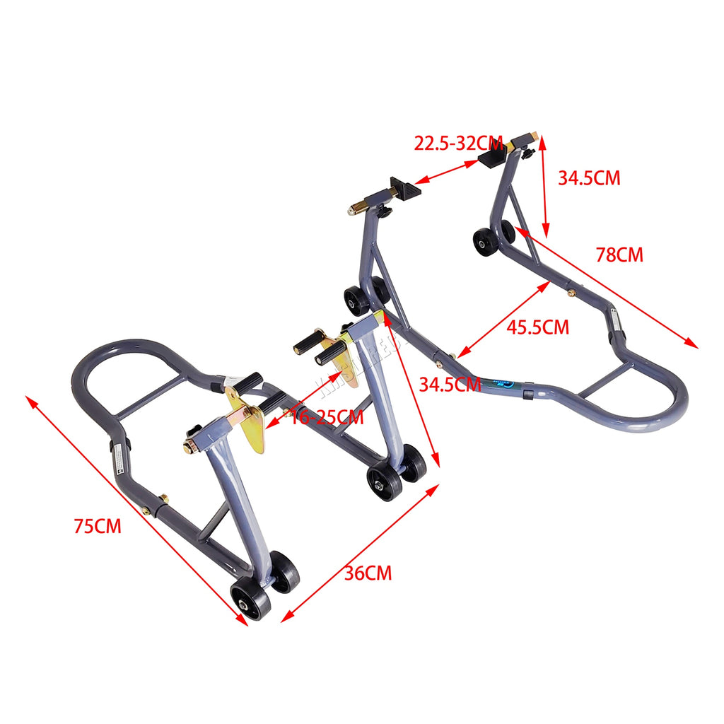 SwitZer Motorcycle Paddock Stand Set 01 Grey