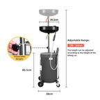 SwitZer 80L Waste Oil Drainer Grey