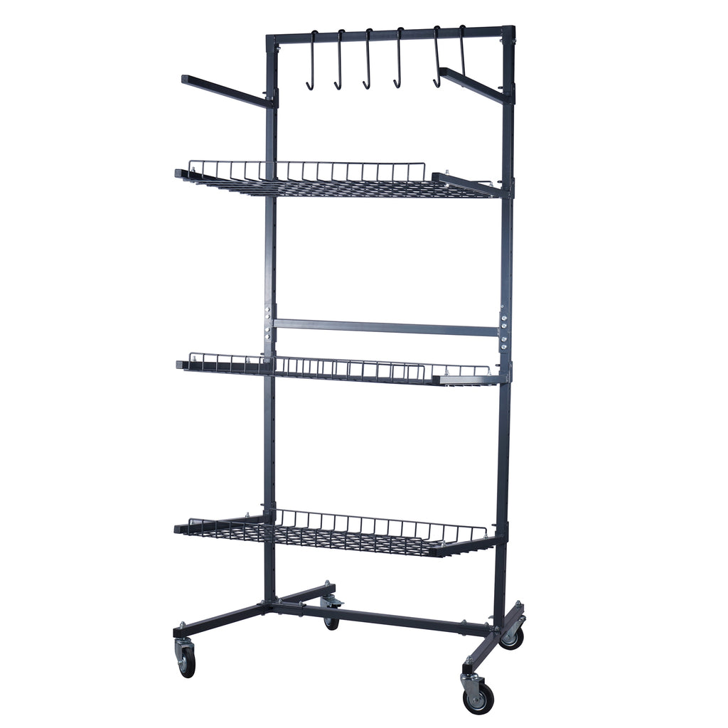 SwitZer Parts Cart with Panel Rack Grey