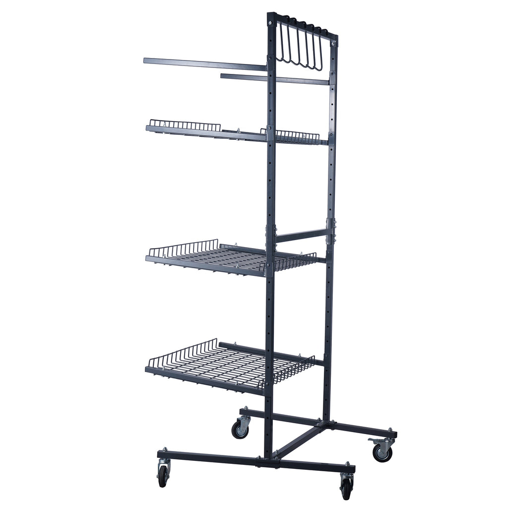 SwitZer Parts Cart with Panel Rack Grey