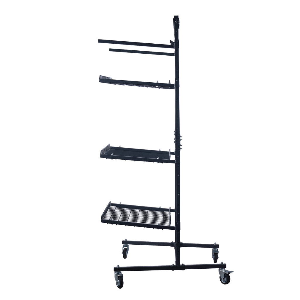 SwitZer Parts Cart with Panel Rack Grey