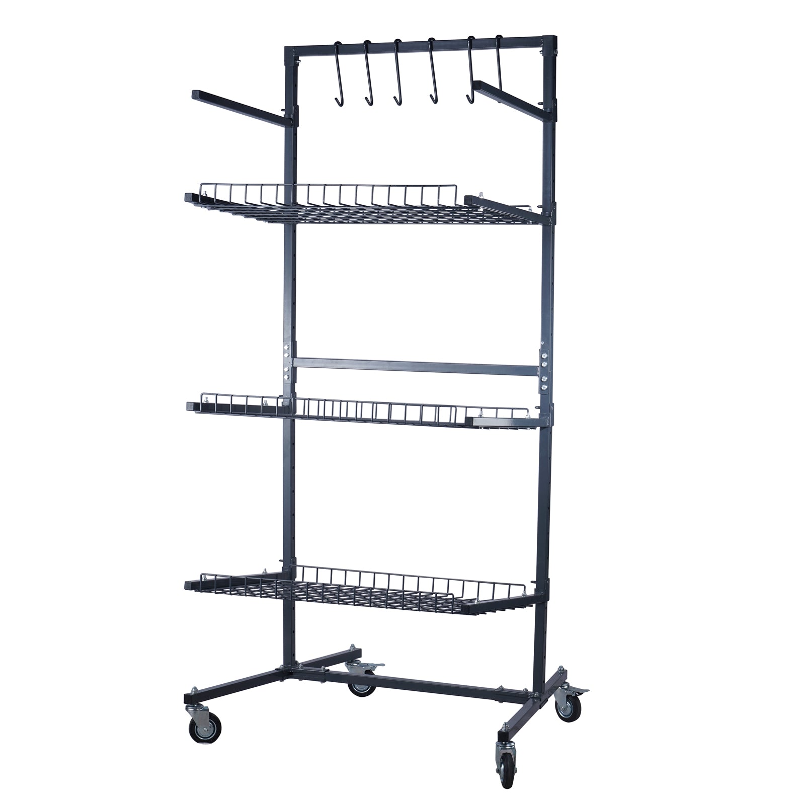 SwitZer Parts Cart with Panel Rack Grey