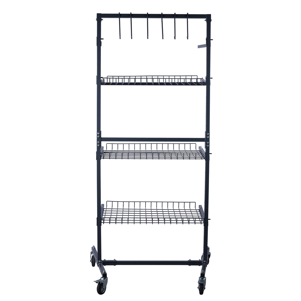 SwitZer Parts Cart with Panel Rack Grey