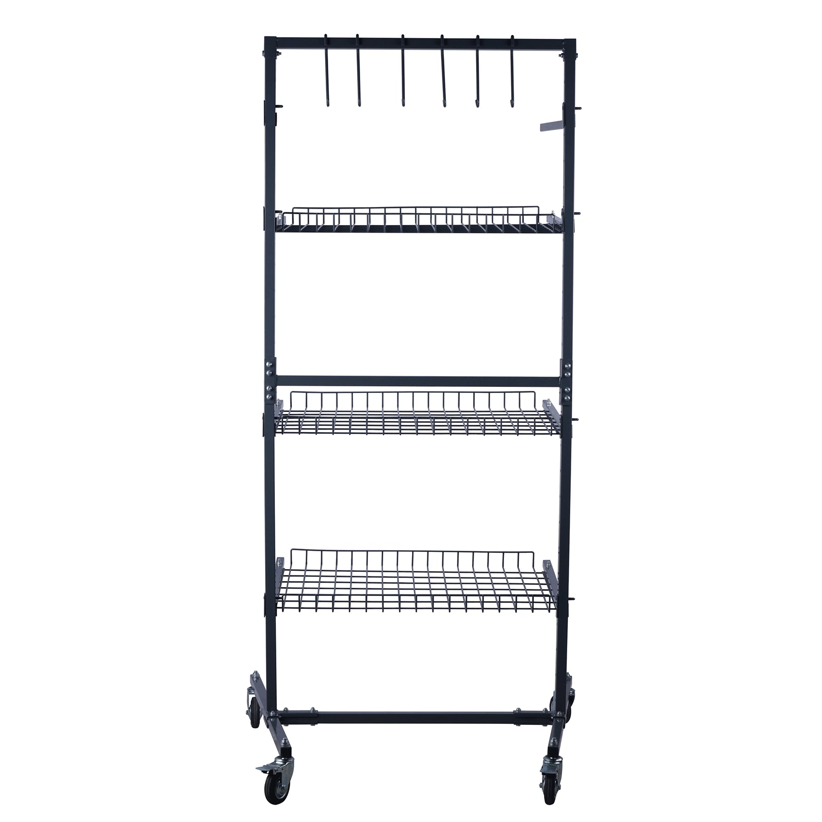 SwitZer Parts Cart with Panel Rack Grey