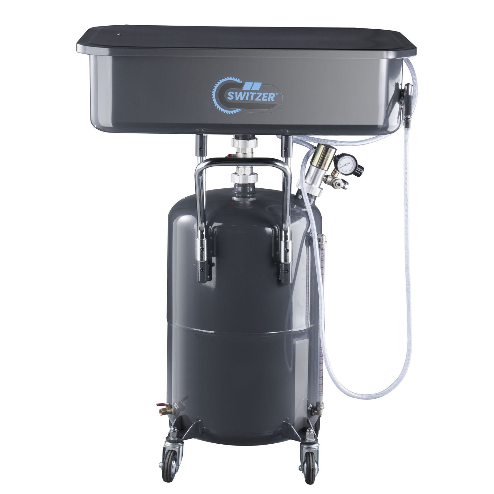 SwitZer 50L Pneumatic Parts Washer Cleaning Tank Grey