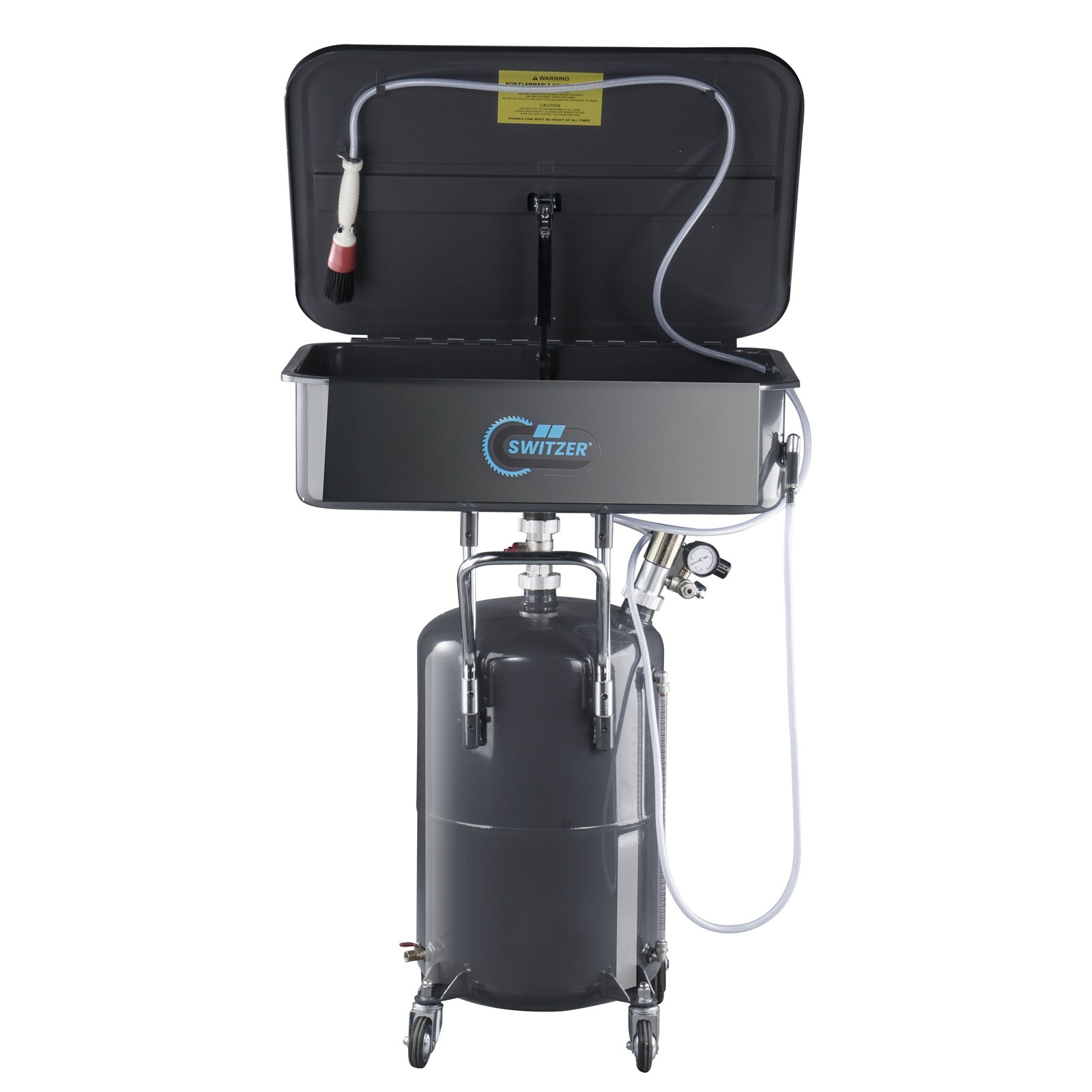SwitZer 50L Pneumatic Parts Washer Cleaning Tank Grey