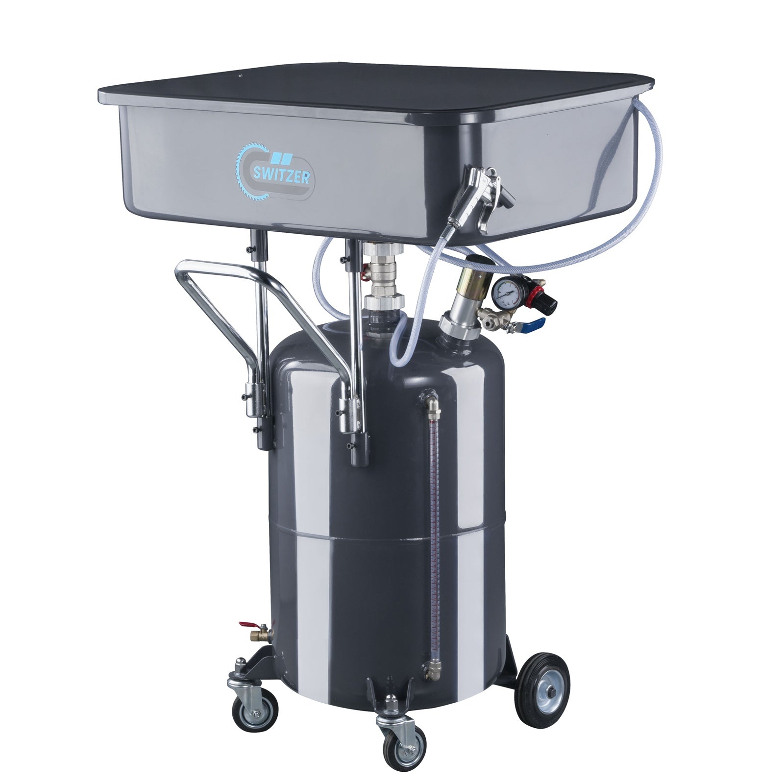 SwitZer 50L Pneumatic Parts Washer Cleaning Tank Grey