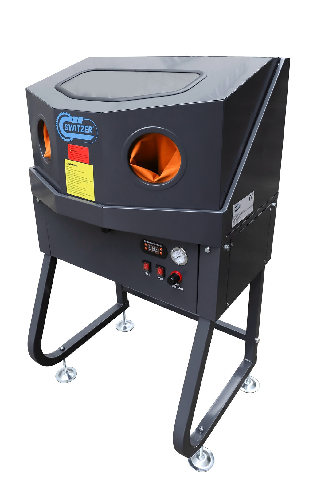 SwitZer Enclosed Industrial Parts Washer With Auxiliary Heating System