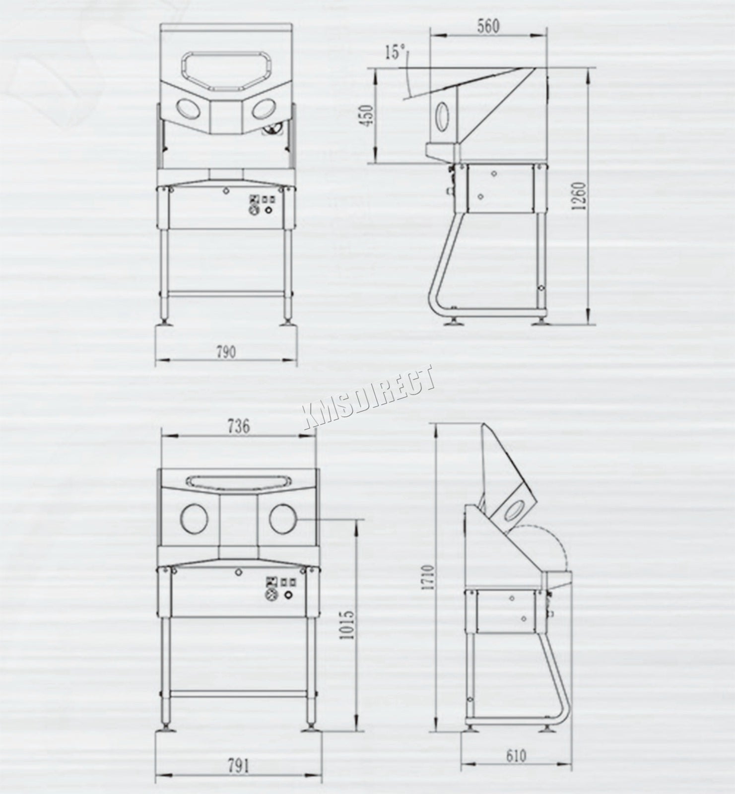 SwitZer Enclosed Industrial Parts Washer With Auxiliary Heating System