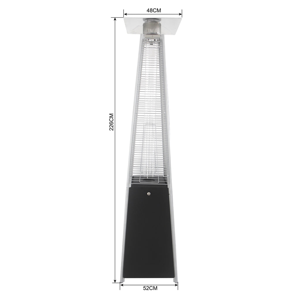 HEATSURE 10.5kW Pyramid Tower Patio Gas Heater
