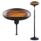HEATSURE Outdoor Electric Patio Heater 2KW Black