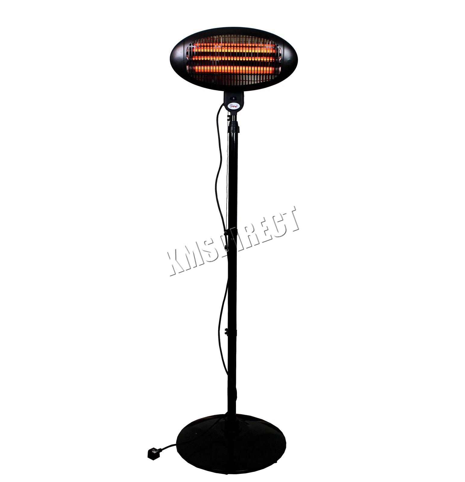 HEATSURE Outdoor Electric Patio Heater 2KW Black