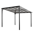 BIRCHTREE Lean To Wall Mounted Pergola with Roof
