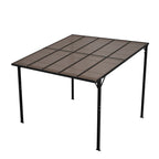 BIRCHTREE Lean To Wall Mounted Pergola with Roof