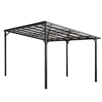 BIRCHTREE Lean To Wall Mounted Pergola with Roof