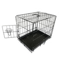 PawHaven Pet Cage Folding Lockable Door With Tray Puppy Crate