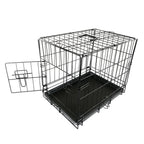 PawHaven Pet Cage Folding Lockable Door With Tray Puppy Crate