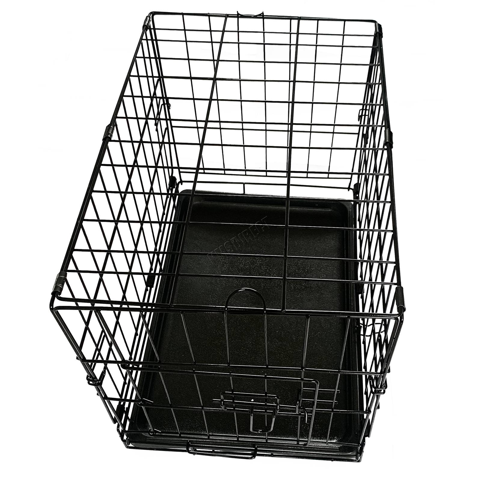 PawHaven Pet Cage Folding Lockable Door With Tray Puppy Crate