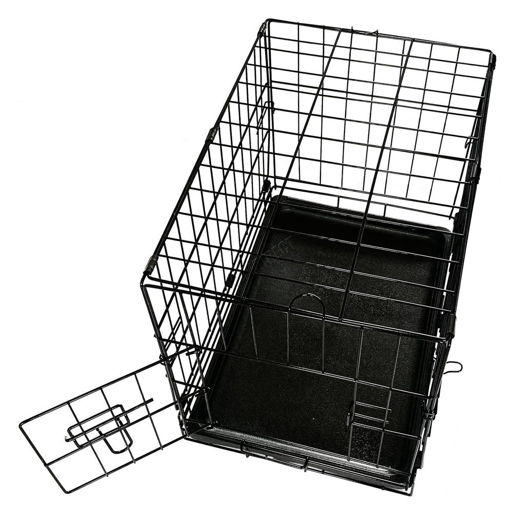 PawHaven Pet Cage Folding Lockable Door With Tray Puppy Crate