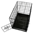PawHaven Pet Cage Folding Lockable Door With Tray Puppy Crate