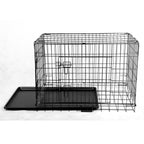 PawHaven Pet Cage Folding Lockable Door With Tray Puppy Crate