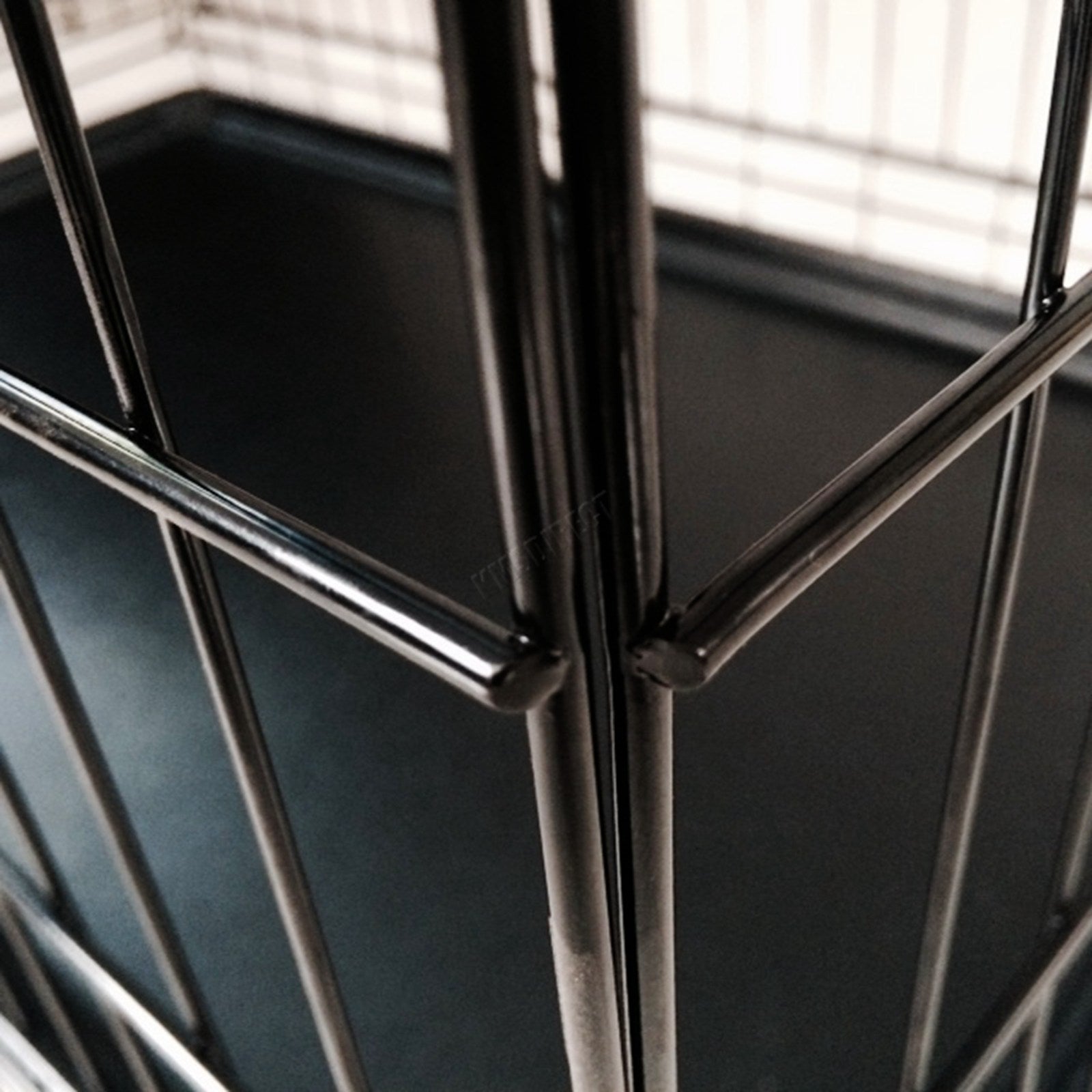 PawHaven Pet Cage Folding Lockable Door With Tray Puppy Crate