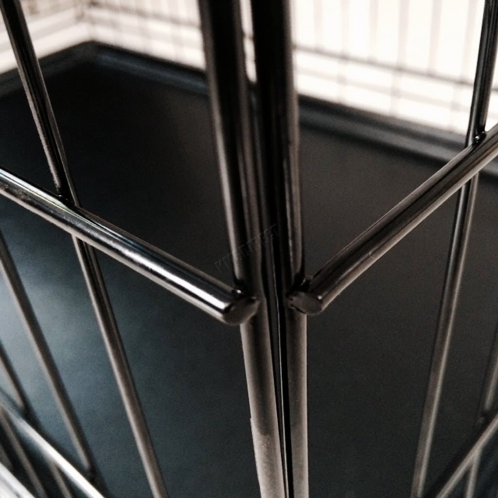 PawHaven Pet Cage Folding Lockable Door With Tray Puppy Crate