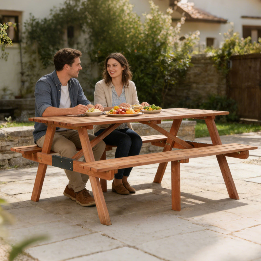 Birchtree Picnic Garden Table - 4-seater