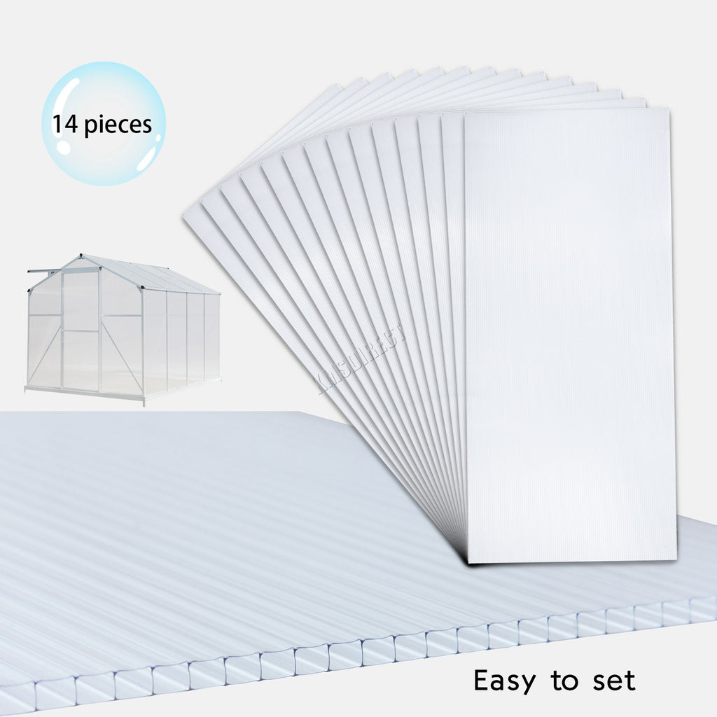 BIRCHTREE Polycarbonate Sheet 4MM 14PCS WW-PS01 Clear
