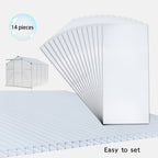 BIRCHTREE Polycarbonate Sheet 4MM 14PCS WW-PS01 Clear